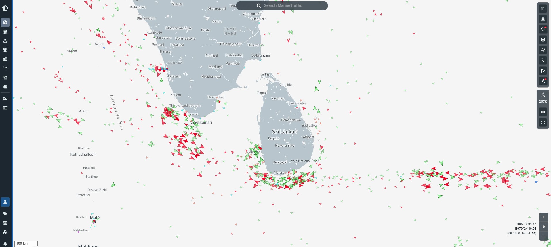MarineTraffic Live Map